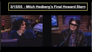 31505 Mitch Hedbergs LAST Howard Stern Interview 2 weeks b4 he passed  Mitch Hedberg Awakening [upl. by Asiilanna]