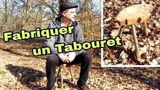 Bushcraft  Construction dun Tabouret en Tenon et Mortaise [upl. by Jac345]