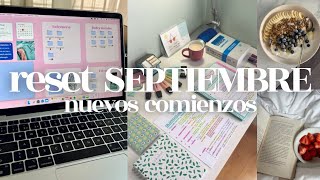 Reset SEPTIEMBRE👩🏽‍💻🎧🌷✨limpieza digital inicio agenda vision board … [upl. by Seuguh168]