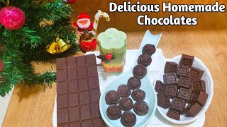 Chocolates for Christmas  Christmas Chocolates  Homemade Chocolates Recipe  Chocolate Xmas Gifts [upl. by Anaillil537]