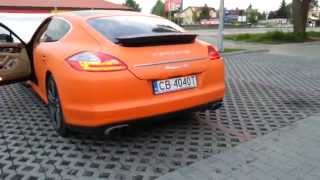 Porsche Panamera 4S exhaust sound [upl. by Annaili]