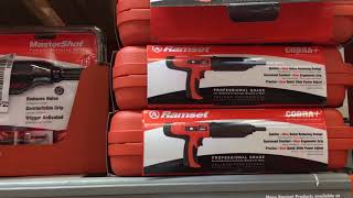 Shopping for a Ramset concrete nail gun at Home Depot [upl. by Lesak]