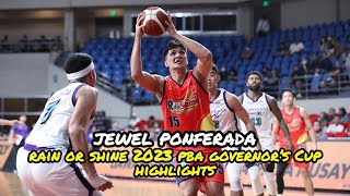 Jewel Ponferada Rain or Shine 2023 PBA Governors Cup Highlights [upl. by Einohtna]