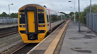 158834 turns around at carmarthen with a nice 2 tone did 1W60 from milford haven to Man picc [upl. by Bruns170]