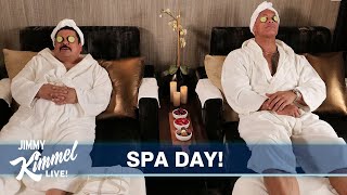 Dwayne Johnson amp Guillermo’s Spa Day After the Oscars [upl. by Lekym]