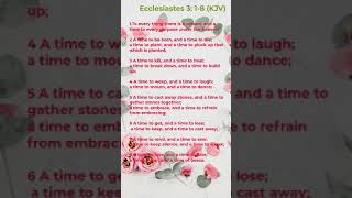 ECCLESIASTES 318 with the song Turn Turn Turn Byrds The Beautiful song with the truth of life [upl. by Rianna]