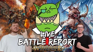 Slaves to Darkness VS Ogor Mawtribes LIVE Age of Sigmar Battle Report [upl. by Droffilc]