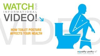 Squatty Potty® toilet stool How toilet posture affects your health [upl. by Nilknarf]