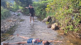 Today the two brothers went to find kua and fish to cook lý phong cảnh [upl. by Shafer]