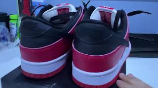 UNBOXING quotREPquot NIKE DUNKS FROM DHG4TE  ON FOOT [upl. by Airdnahc931]