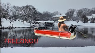 Doing some Tennessee Ice Fishing NEW BOAT [upl. by Inafit805]