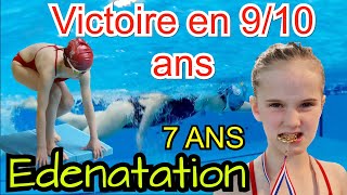 incroyable victoire en 910 ans à 7 ans natation [upl. by Eisus65]