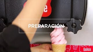 Máquina para hacer helado suave y de yogurt  Preparación del helado suave y de yogurt Gelice [upl. by Nylyrehc]