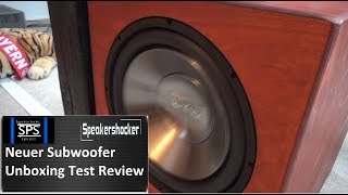 Neuer Subwoofer Test Unboxing und Review  Soundcheck [upl. by Cl]