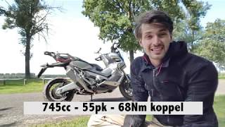 Honda XADV 2017 rijtestreview topsnelheid 0100kmh en geluid [upl. by Lemuel589]