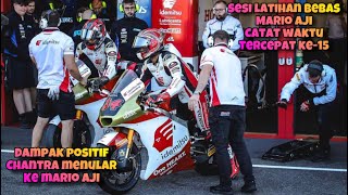 Mario Aji Jadi Rookie Tercepat Pada Sesi Latihan Bebas Moto2 Sachenering  Peluang Raih Poin ‼️ [upl. by Nylsor]