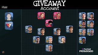 Iconic moments Giveaway account Pes 2020 mobile [upl. by Lemraj]