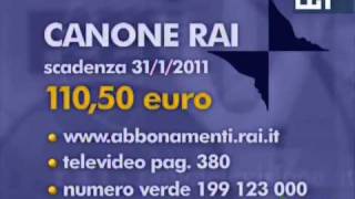 Canone RAI 2011 [upl. by Werdna]