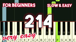 RIVERMAYA  214  SLOW amp EASY PIANO TUTORIAL [upl. by Fineberg]