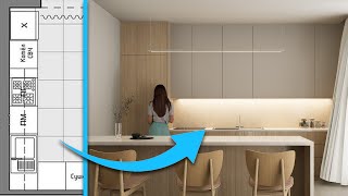 2D Kitchen to 3D Render for Complete Beginners Full Tutorial [upl. by Oecile303]