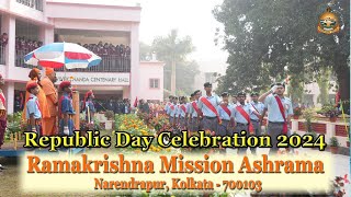 75th Republic Day Celebration 2024  Ramakrishna Mission Ashrama Narendrapur [upl. by Tait268]