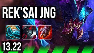 REKSAI vs GRAVES JNG  8110 14M mastery 500 games Dominating  KR Master  1322 [upl. by Nnaul]