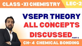 VSEPR Theory  Chemical Bonding and Molecular Structure  Class 11 Chemistry  Full ConceptsPart2 [upl. by Ardnaeed]