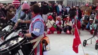 Schweizer Band  FIS Ski Jumping World Cup  GarmischPartenkirchen Germany  01012013 1 [upl. by Anilas]