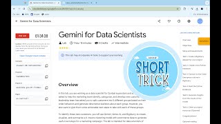 Gemini for Data Scientists  qwiklabs  coursera  With Explanation🗣️ [upl. by Kiki441]