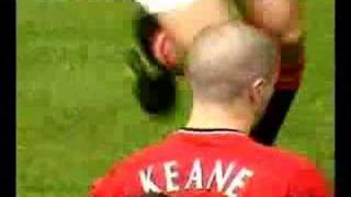 Roy Keane Ends Hålands Career In Manchester Derby [upl. by Nylg]