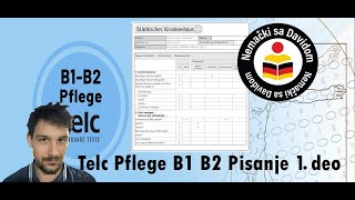 Telc Pflege B1 B2 pisanje Prvi deo [upl. by Keese966]