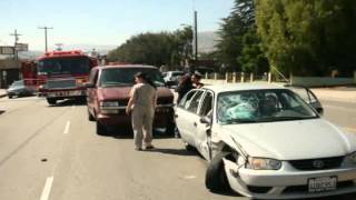 Accident on Foothill Blvd amp Wyngate in Tujunga CA Photos by David DeMulle [upl. by Soph231]