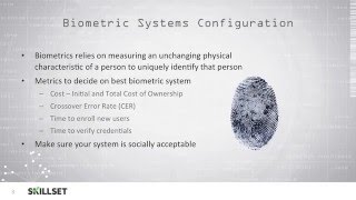 Biometrics  Type 3 Authentication CISSP Free by Skillsetcom [upl. by Little732]