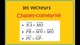 Seconde vecteurs colinéarité et chasles ex37 [upl. by Ayin]