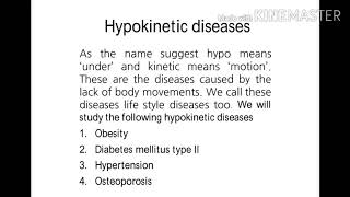 Hypokinetic diseases [upl. by Halilak]