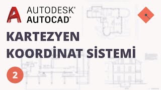 AutoCAD Dersleri 2  Kartezyen Koordinat Sistemi [upl. by Suirtimed989]