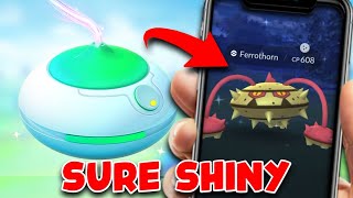 INSANE EVENT Guaranteed Shiny Ferroseed Pokemon Go  Incense will help you to get Shiny Ferrothorn [upl. by Hillari]