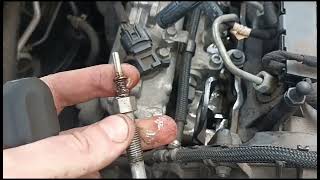 Vauxhall Opel Astra 17 CDTi Glow Plugs Replacement Removal Fitting [upl. by Kaleena]