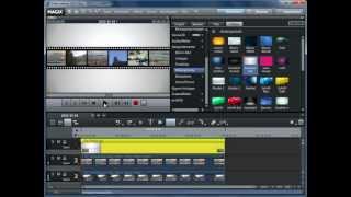 MAGIX Video deluxe 2013  VideoWorkshop  Clips in Filmstreifen [upl. by Nibor]