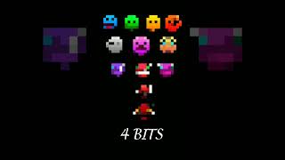 64 bits 32 bits 16 bits 8 bits 4 bits 2 bits 1 bit but All lobotomies combined [upl. by Yelnats]