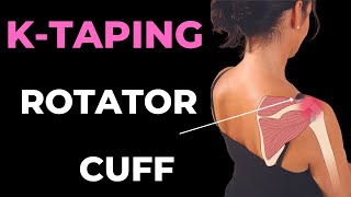 How to treat Shoulder pain  rotator cuff and bursitis with Kinesiology taping techniques [upl. by Aneloc]