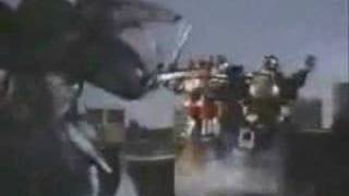 Mighty Morphin Power Ranger OldSchool Megazord Battle Cyclopsis [upl. by Arbmik]