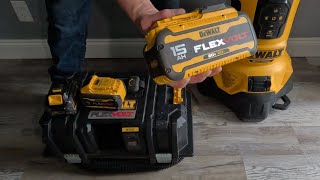 Dewalt 15AH in DeWalt FlexVolt dust collection system [upl. by Osana]