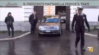 Il Presidente Mattarella prende il tram [upl. by Amary]