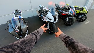 BMW S1000RR M VS M1000RR [upl. by Ardnoik]