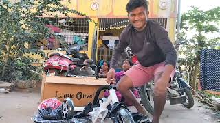 how to assemble little olive tricycle  kids cycle actormanuraj manuraj [upl. by Anthiathia610]