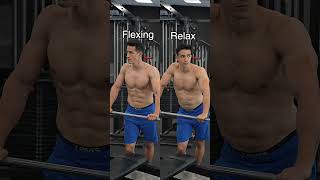 Flexing VS Relax  😱😱 [upl. by Ahsaetan429]