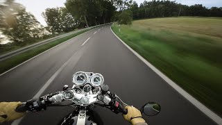 Summer Weekend Ride  Triumph Thruxton RS  RAW SOUND [upl. by Tamsky241]