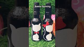 How To Paint Waste Bottlesbottleartbottlepaintingbottlepaintingtutorialbottlecraftbottleartdiy [upl. by Efal]