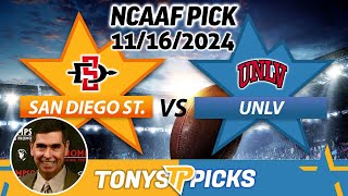 San Diego St vs UNLV Pick 111624 NCAAF Week 12 Pick for Bet [upl. by Xella]